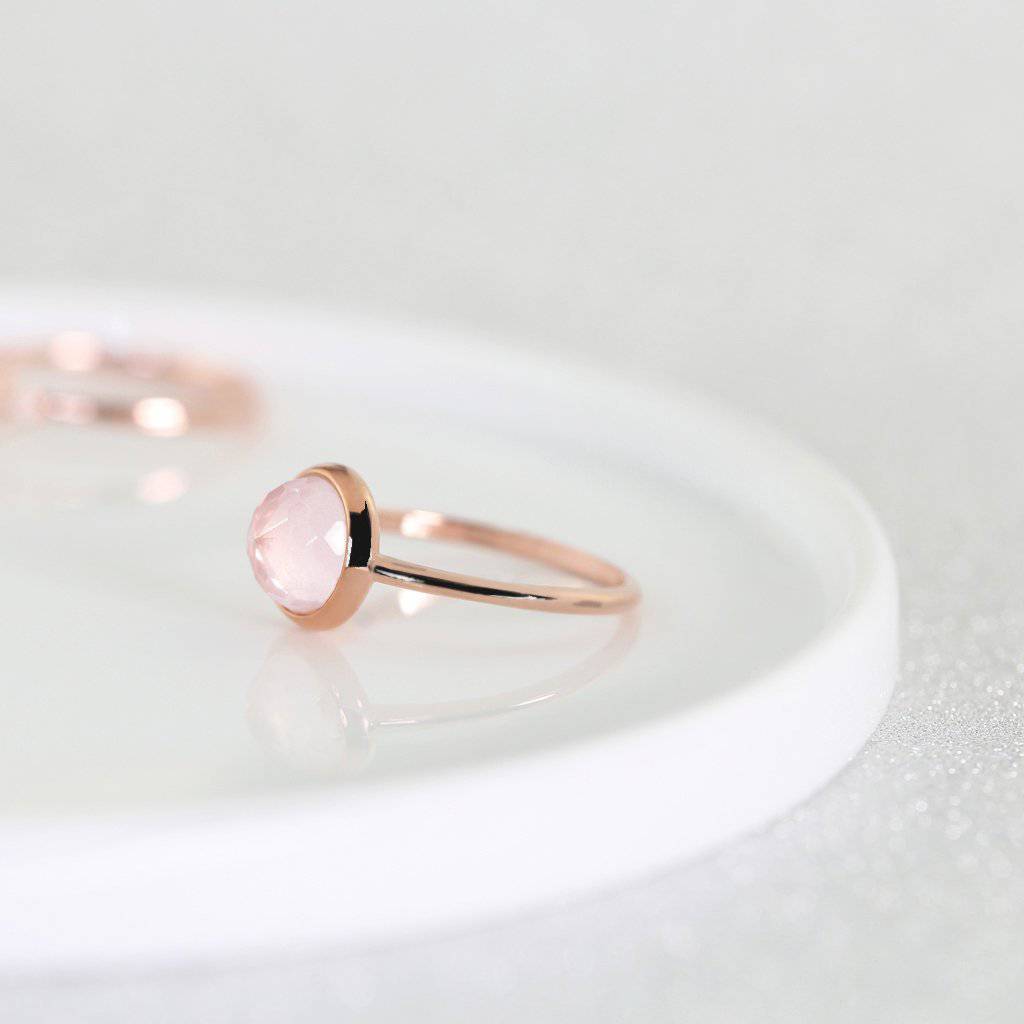 ROSE CUT CHALCEDONY RING - Trove & Co.