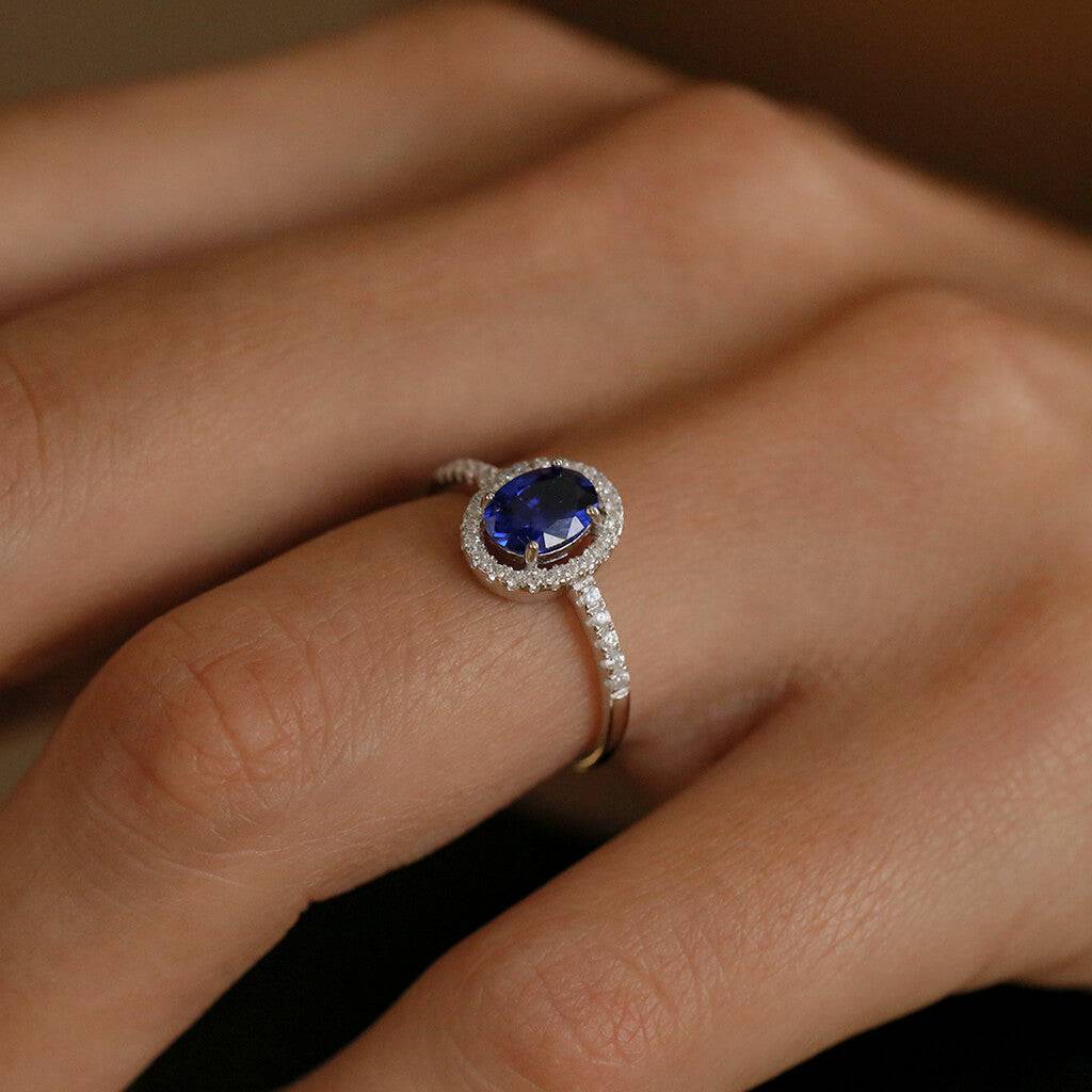 royal blue stone ring - Trove & Co.