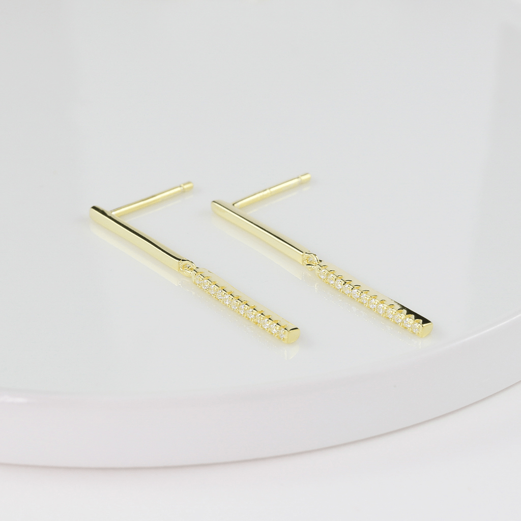 SHIMMERING BAR EARRINGS - Trove & Co.