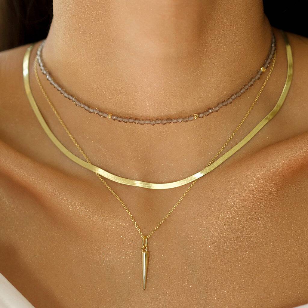 HERRINGBONE SNAKE CHAIN NECKLACE Trove - Main Image