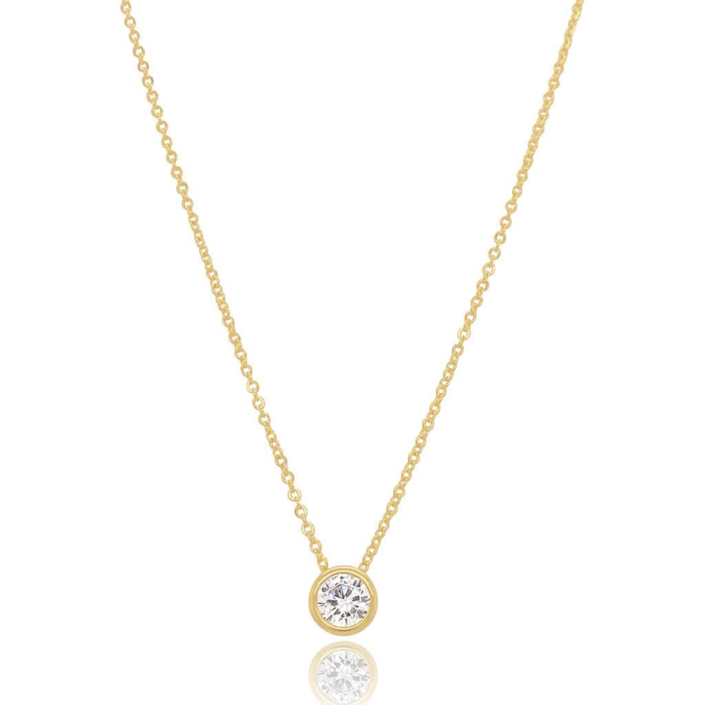 CLASSIC SOLITAIRE NECKLACE - Trove & Co.