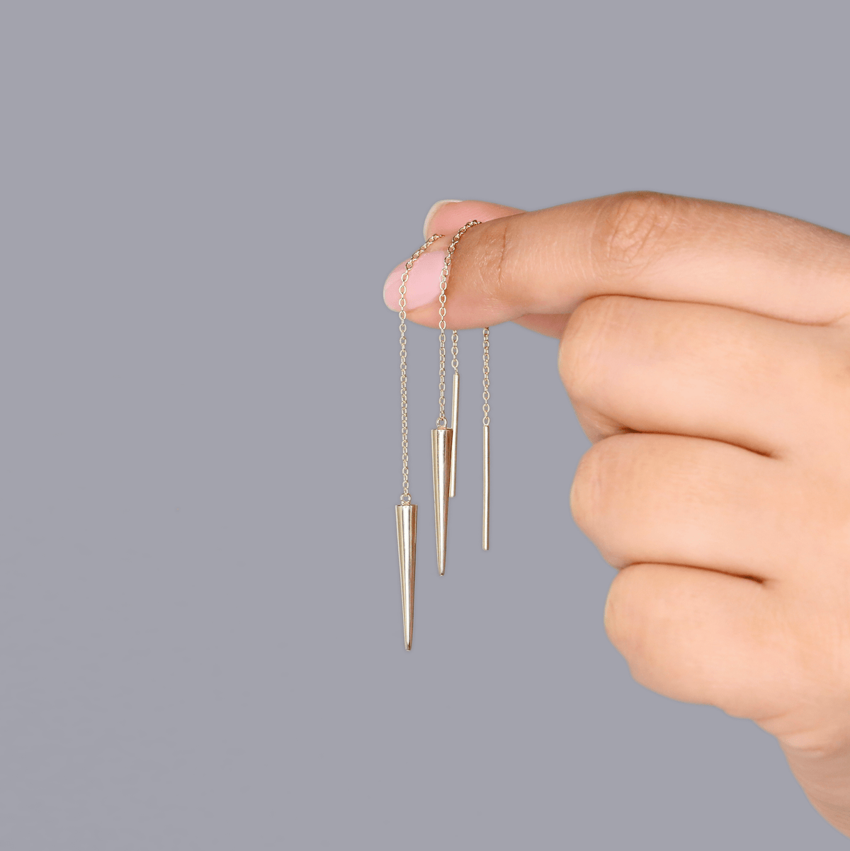 threader drop earrings - Trove & Co.