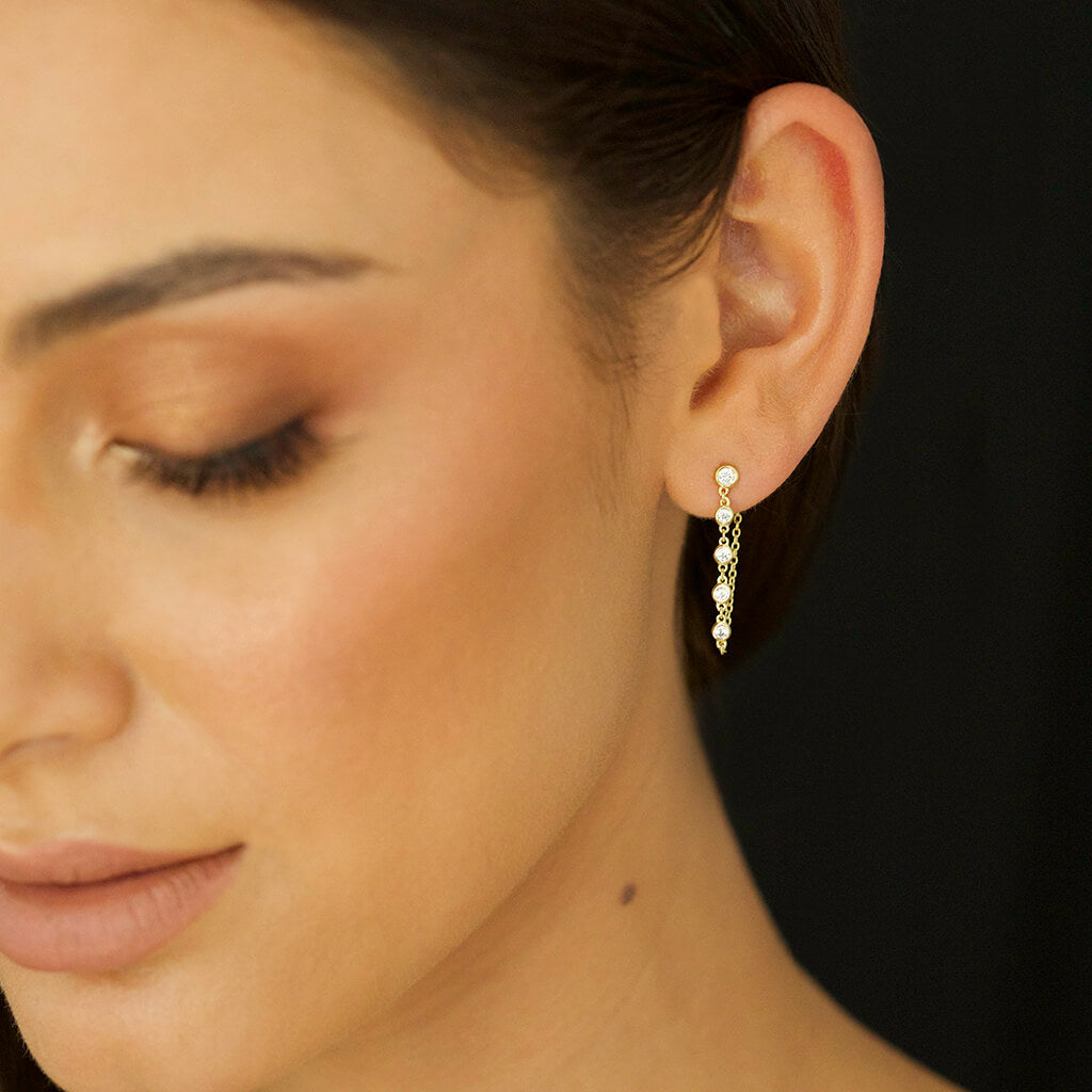 ear jacket gold - Trove & Co.