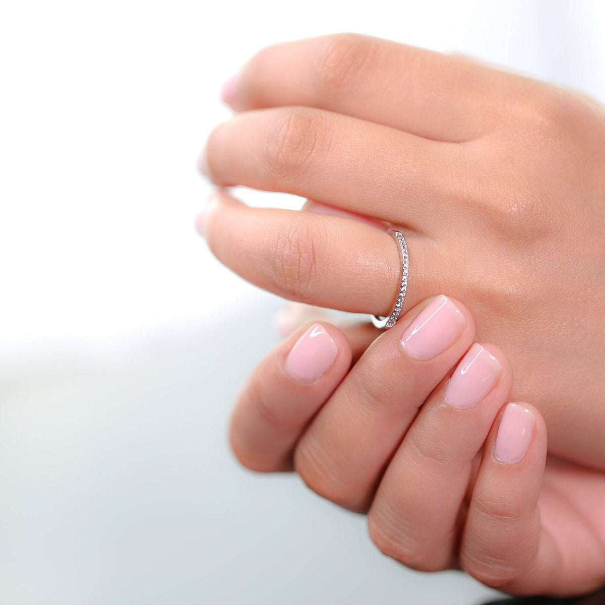 thin gold eternity band - Trove & Co.