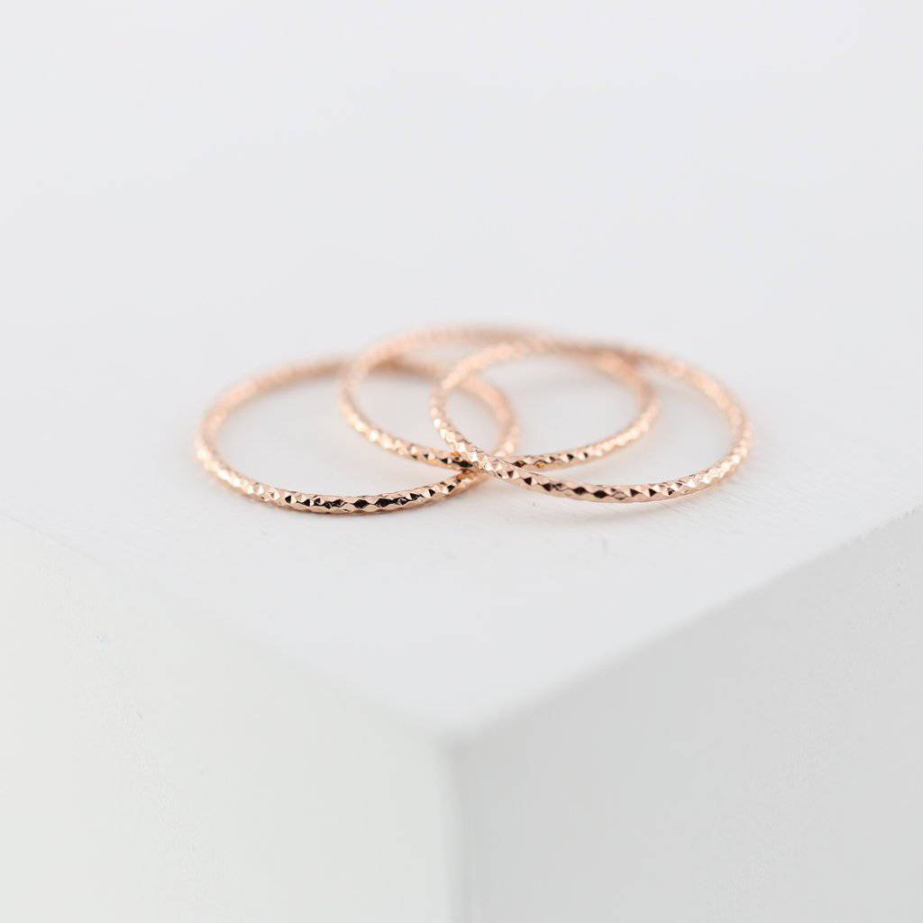 THIN SHIMMERING BAND SET OF 3 - Trove & Co.