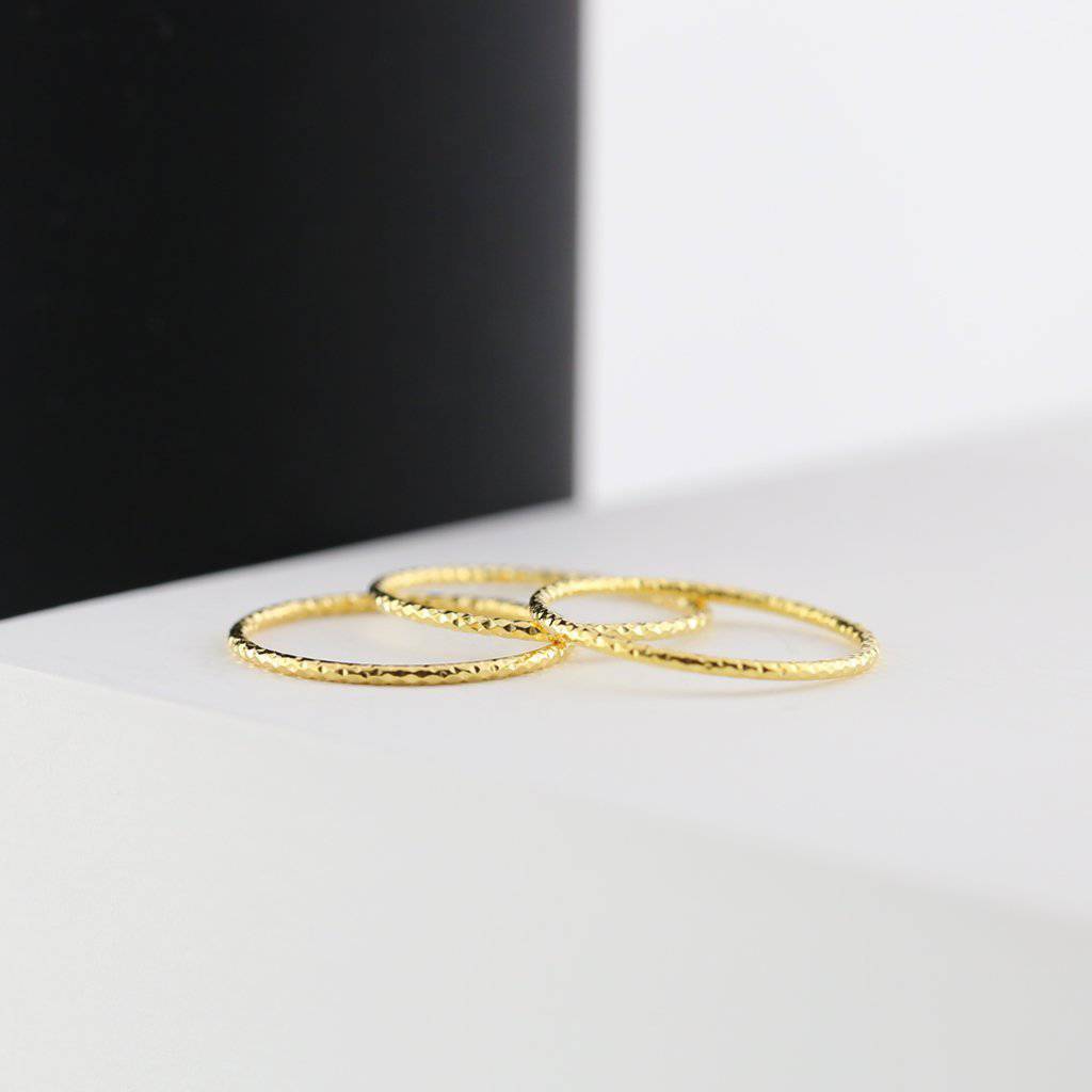 THIN SHIMMERING BAND SET OF 3 - Trove & Co.