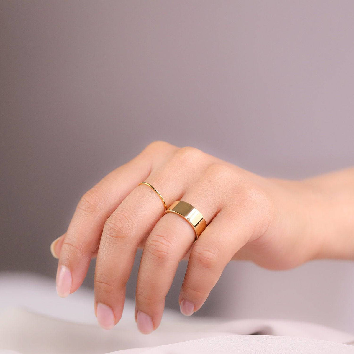 THIN SMOOTH BAND SET OF 3 - Trove & Co.