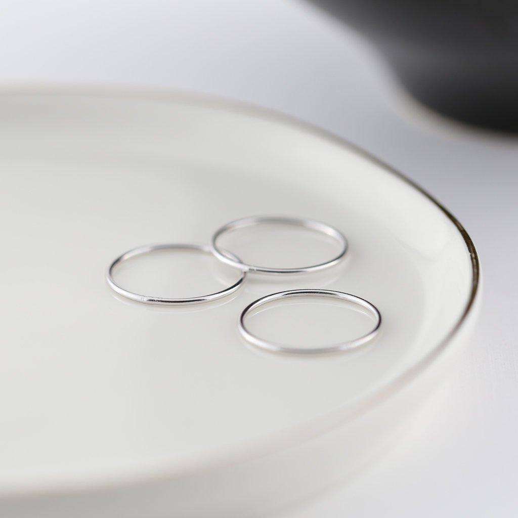 THIN SMOOTH BAND SET OF 3 - Trove & Co.