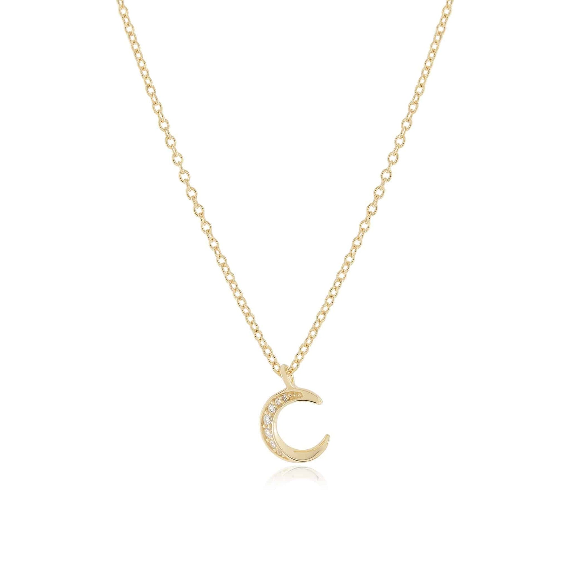 TWISTED CRESCENT MOON NECKLACE - Trove & Co.