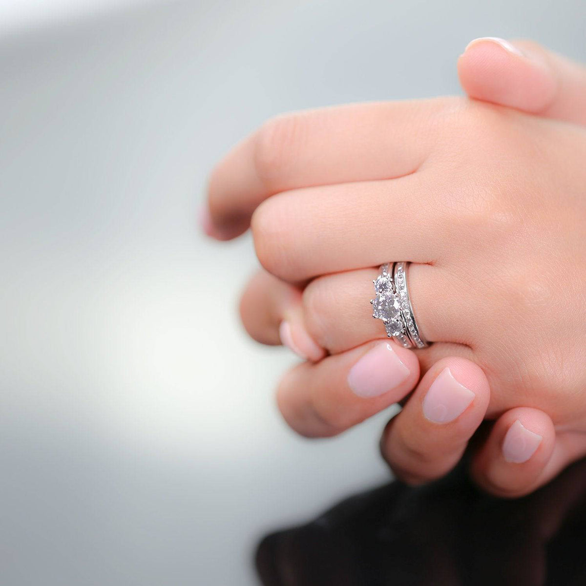 WEDDING SET RING WITH BAND - Trove & Co.