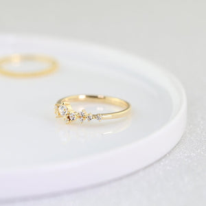 CLUSTER RING - 14K GOLD VERMEIL - Trove Candles
